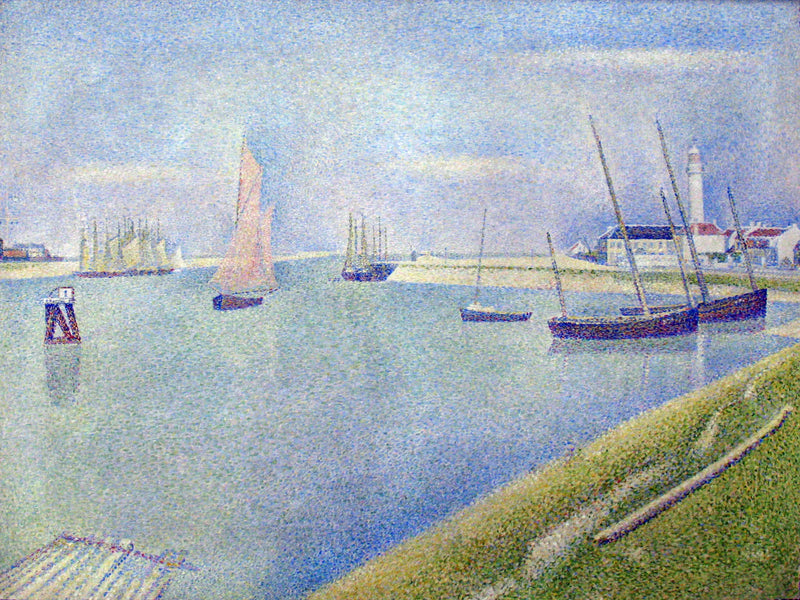 Gravelines Kanalı, denize doğru - Georges Seurat