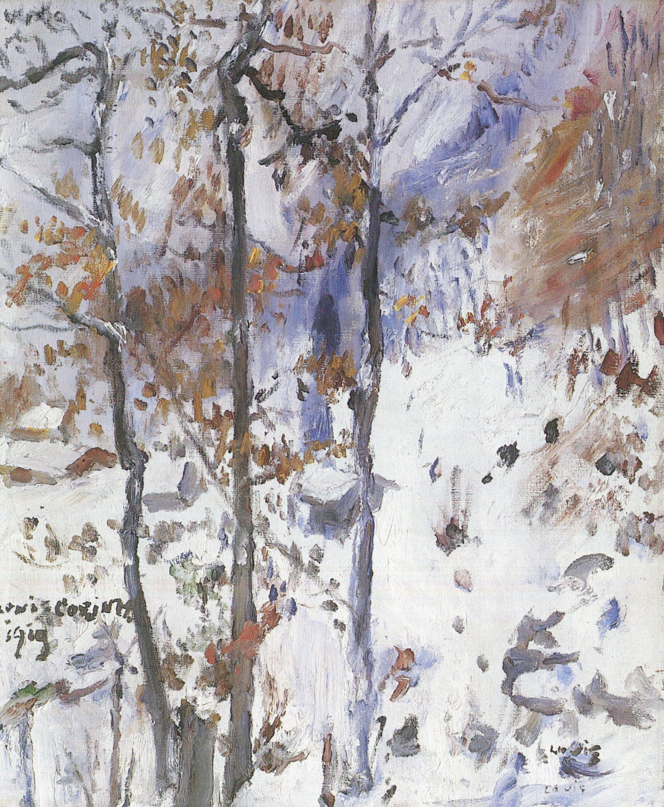 Walchensee, Schneelandschaft - Lovis Corinth