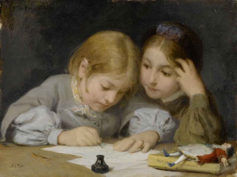 La Leçon d’écriture - Albert Anker