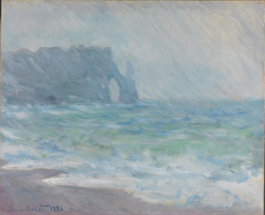 🌧️ Étretat'ta Yağmur – Claude Monet (1886)