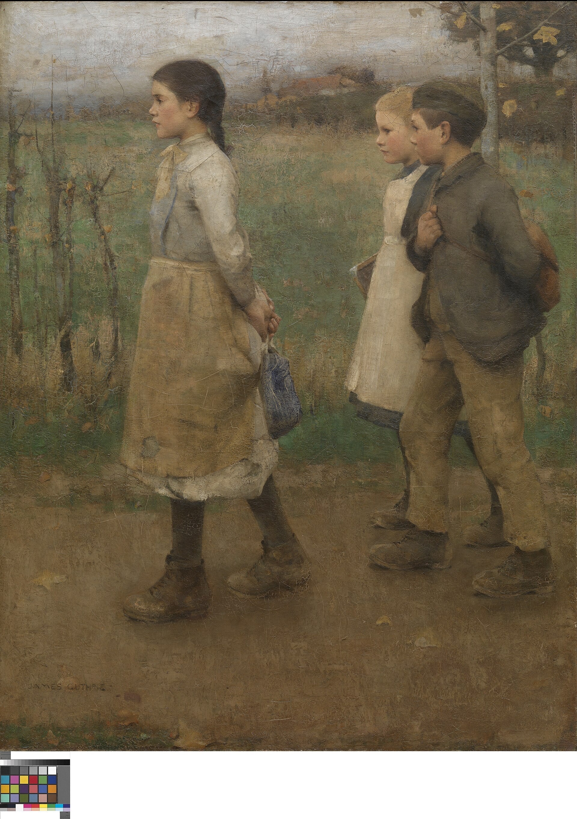 Enfants de notre village, James Guthrie, 1884, peinture à l’huile