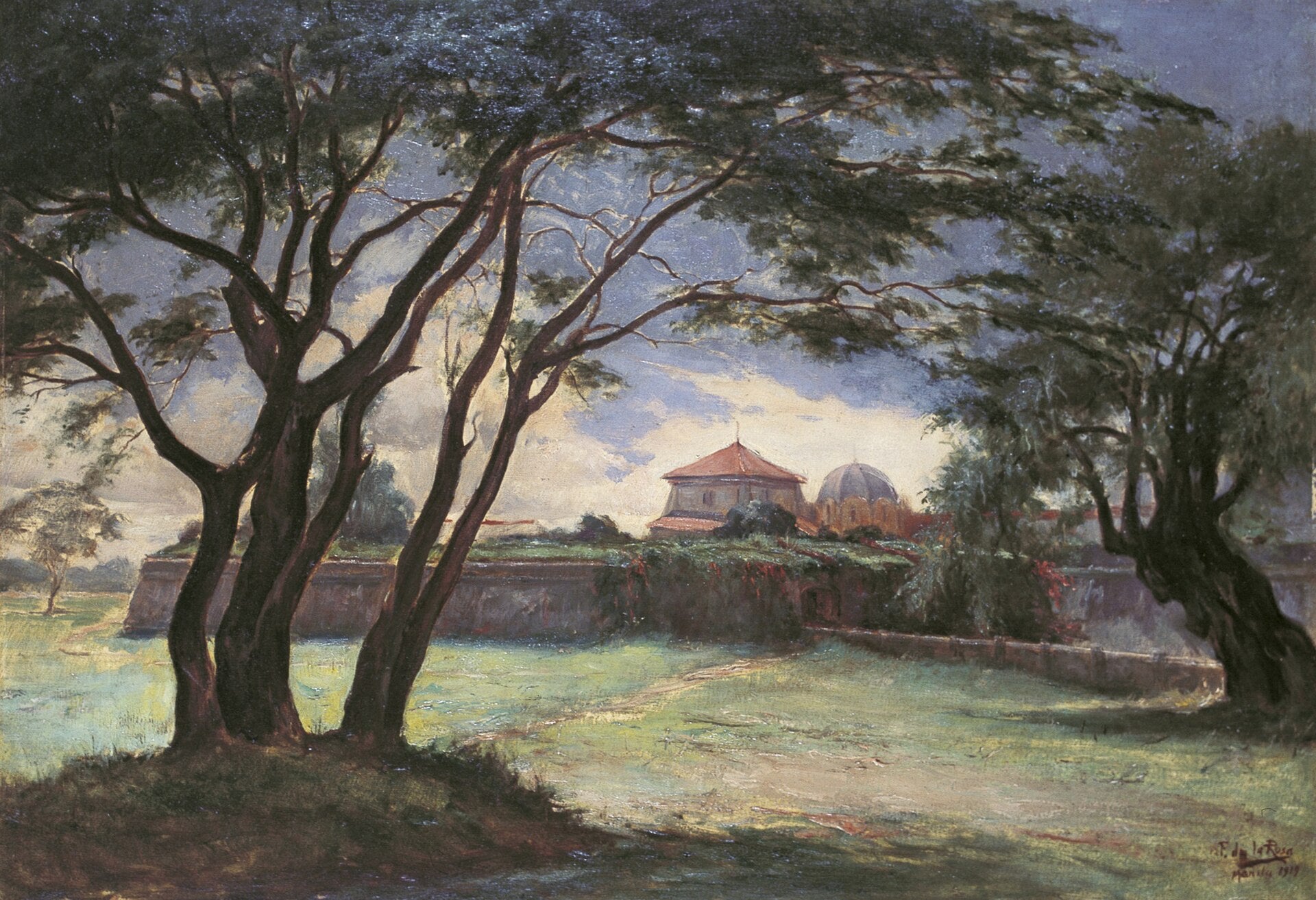 Paysage — Fabián de la Rosa, 1919, Huile sur toile