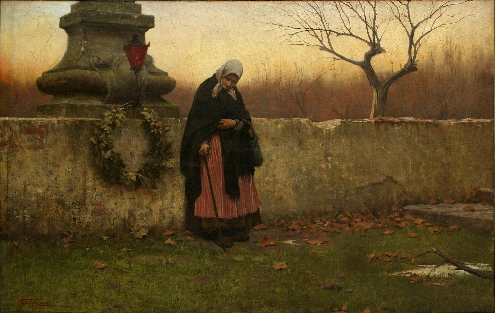 La Toussaint, Jakub Schikaneder, 1888