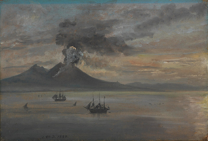 Éruption du Vésuve - Johan Christian Dahl