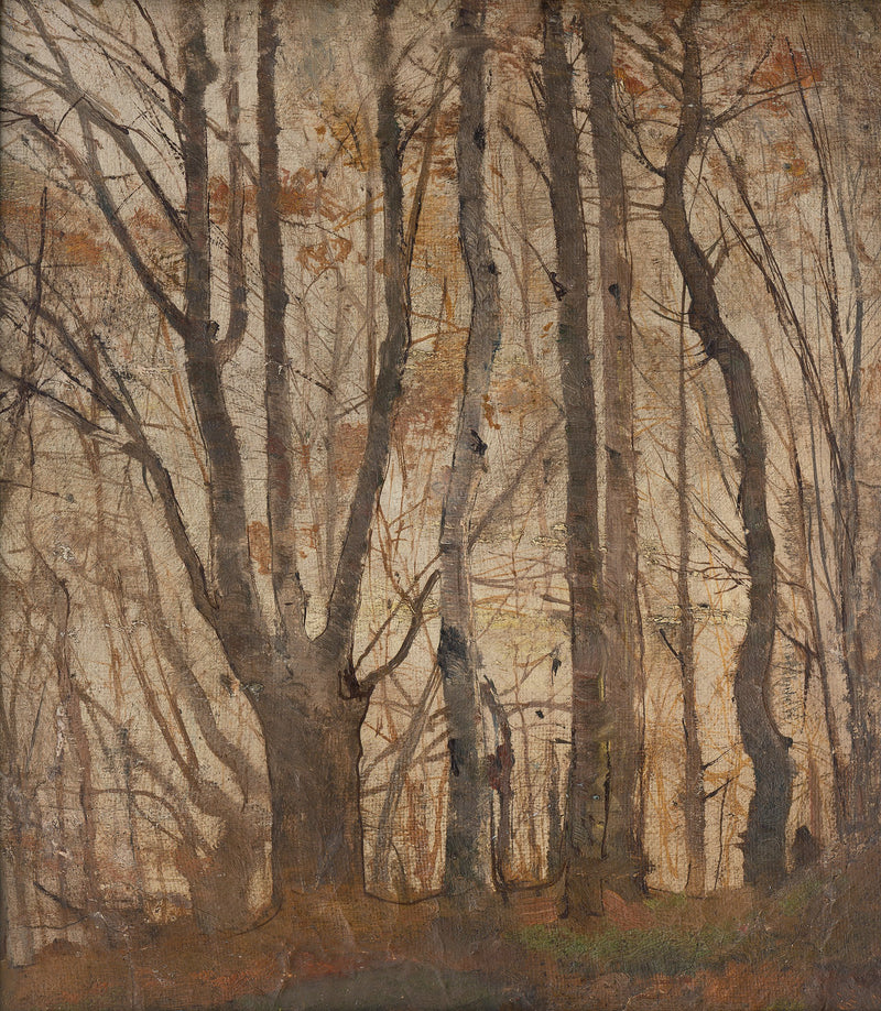 Forêt en automne - László Mednyánszky