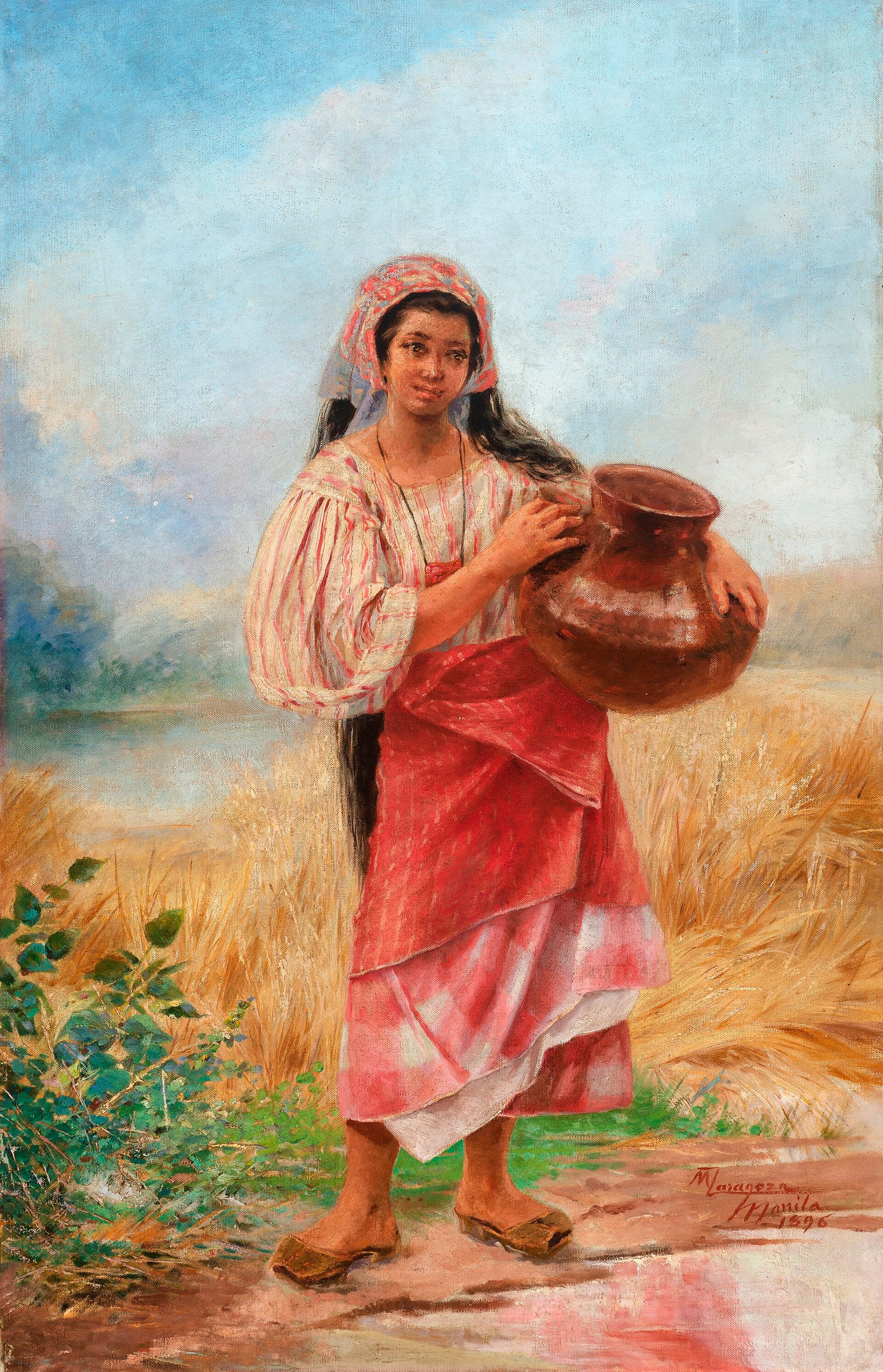 Jeune Philippine — Miguel Zaragoza, 1896, Huile sur toile