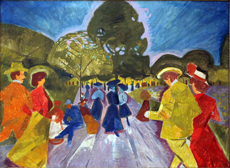 Promenade dans les jardins Rieger - Bohumil Kubišta