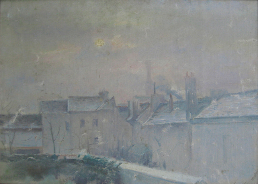 Village de Bretagne — Félix Resurrección Hidalgo, vers 1900, Huile sur toile