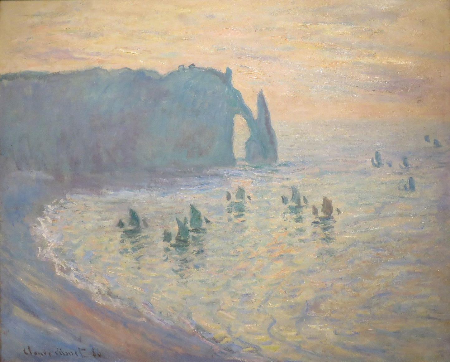 🏖️ Étretat Plajı – Claude Monet (1885–1886)