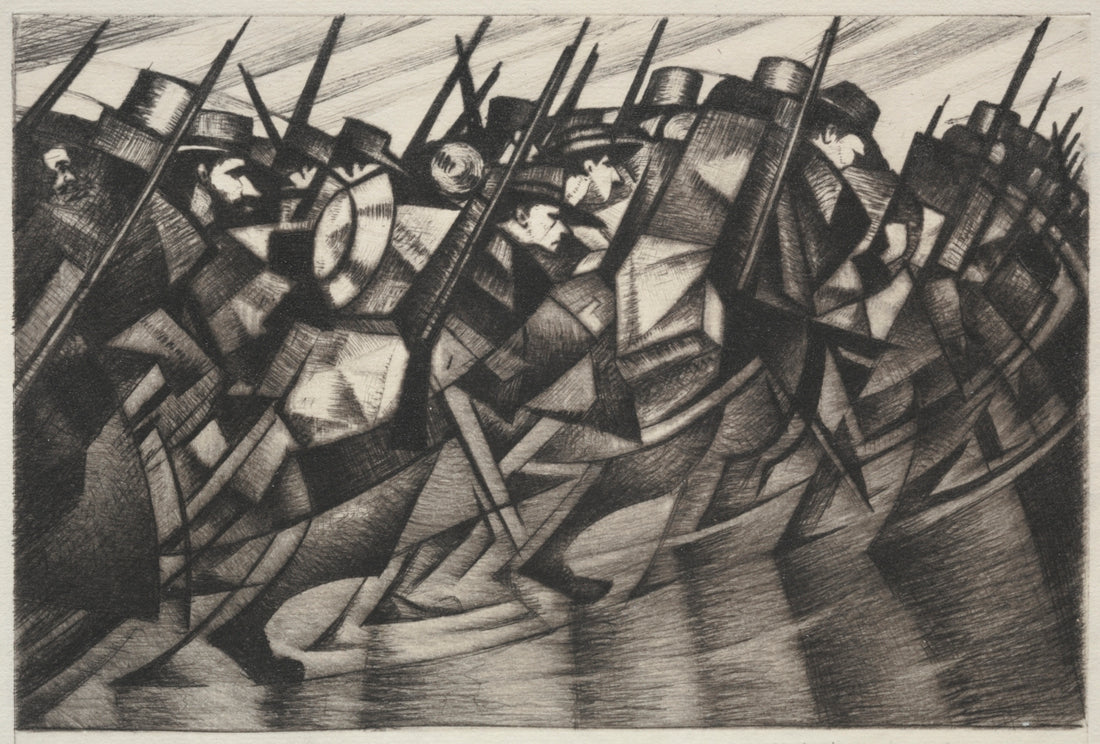 Retour aux tranchées - C. R. W. Nevinson