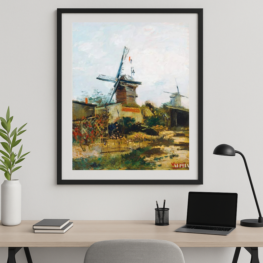 🌬️ Montmartre'deki Eski Değirmen – Vincent van Gogh (1886)