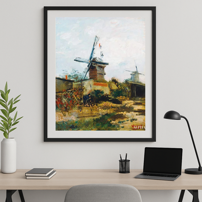 🌬️ Montmartre'deki Eski Değirmen – Vincent van Gogh (1886)