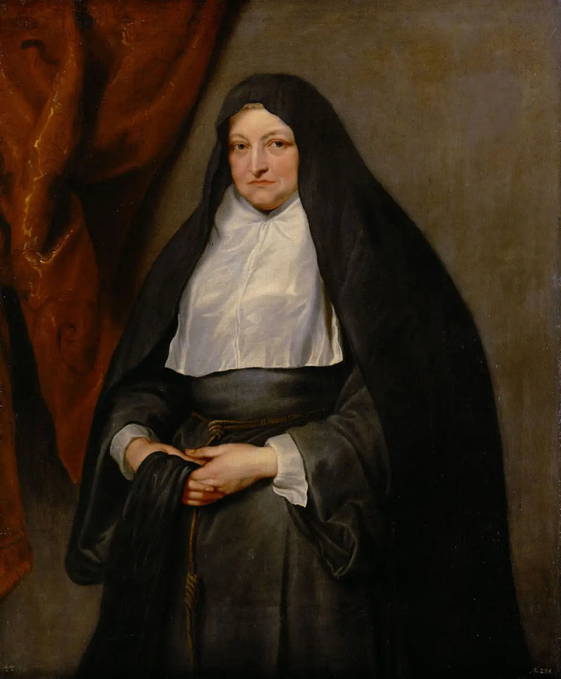 İnfante Isabelle Claire Eugénie d'Autriche rahibe olarak - Antoine van Dyck