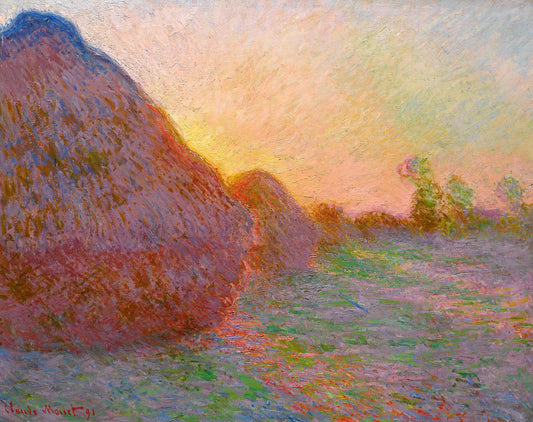 Meules, güneşin son ışınları - Claude Monet