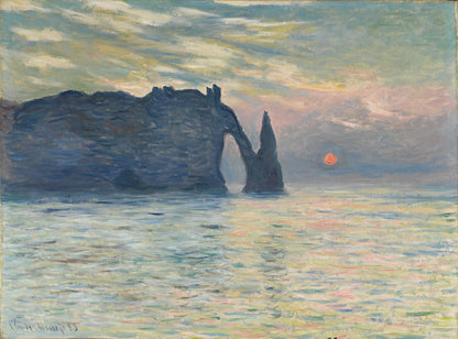 Étretat'ta Gün Doğumu – Claude Monet, 1883