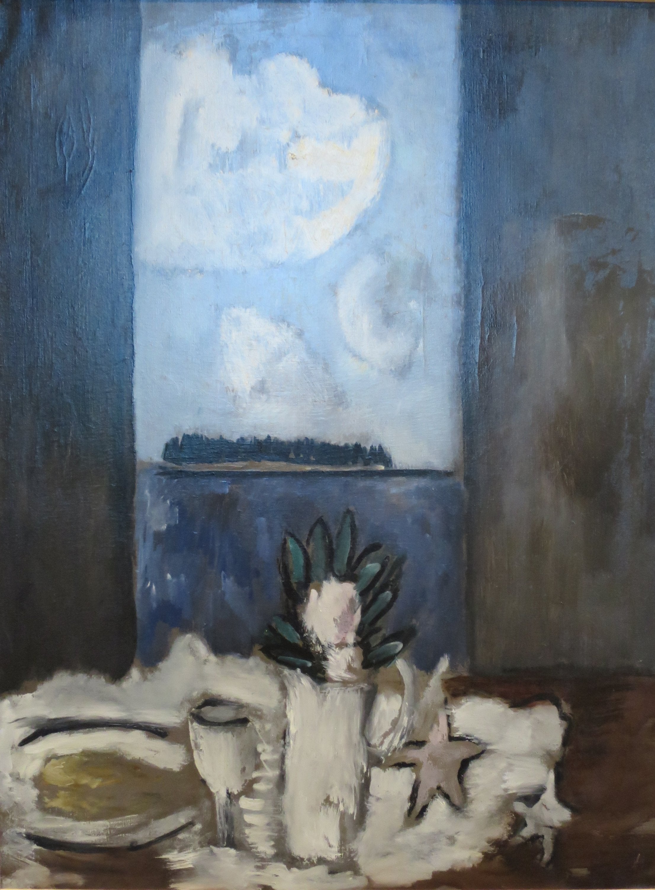 Fleur et étoile à la fenêtre - Marsden Hartley