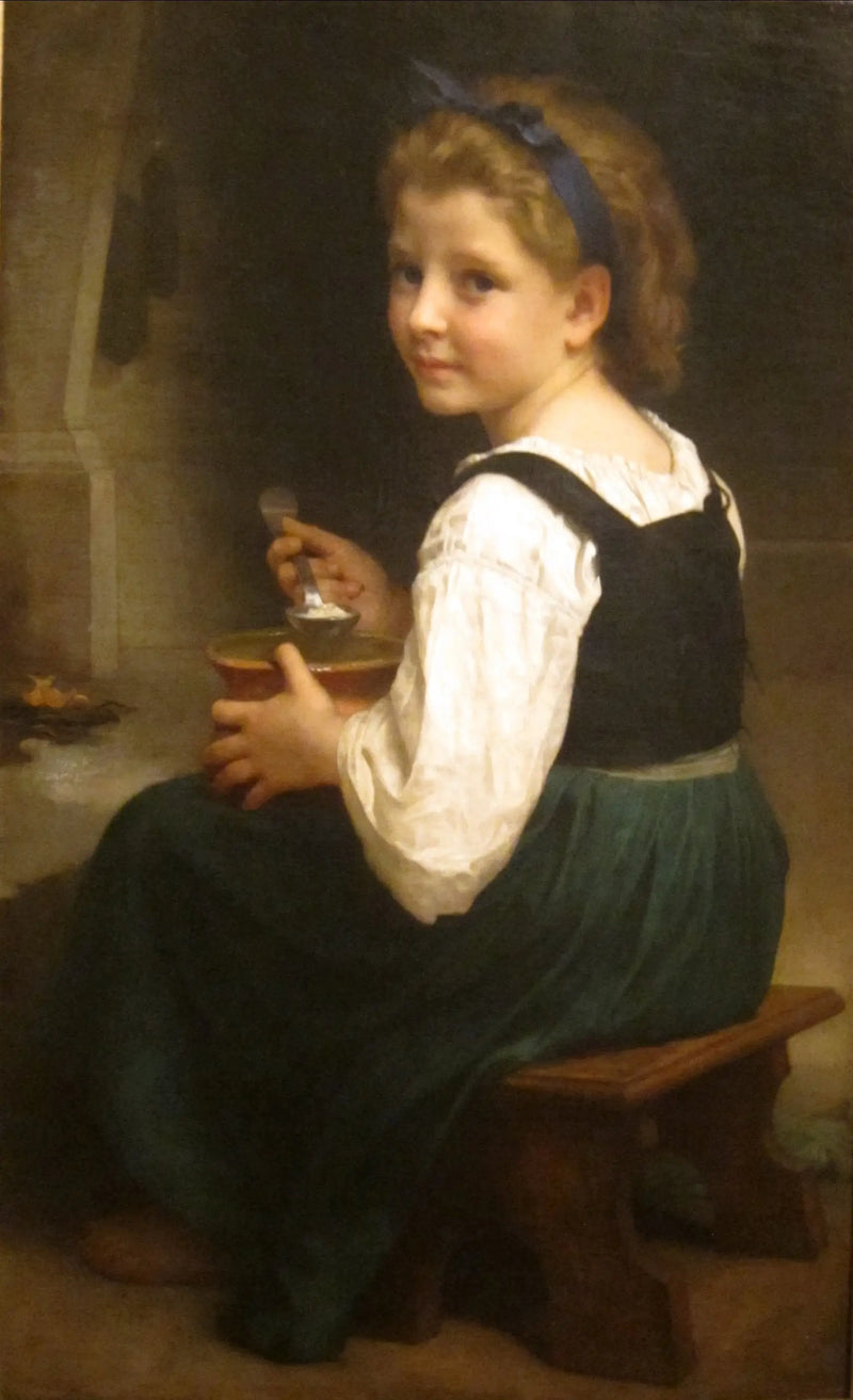 Süt Fincanındaki Çocuk - Bouguereau