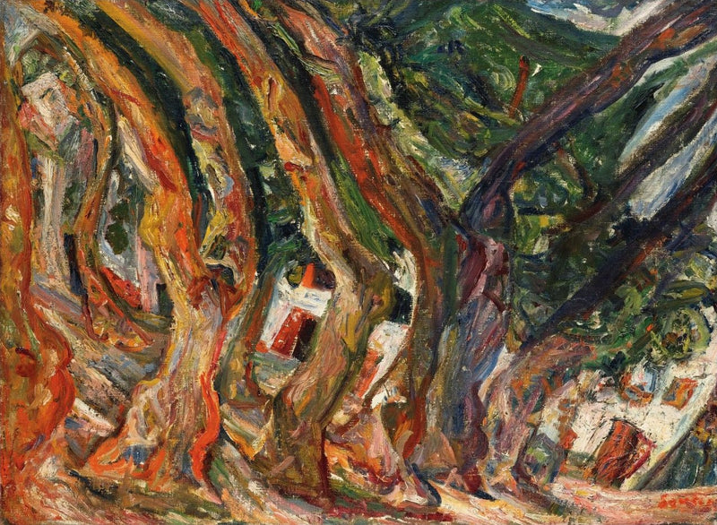 Çeret'teki Çınar Ağaçları - Chaim Soutine