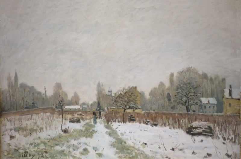 Louveciennes kar altında - Alfred Sisley