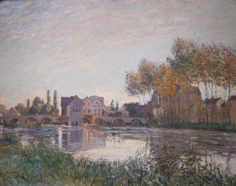 Günbatımında Moret - Alfred Sisley