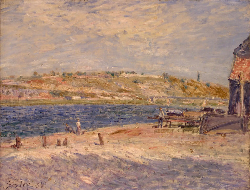 Saint-Mammès'te Loing Nehri Kıyısı - Alfred Sisley