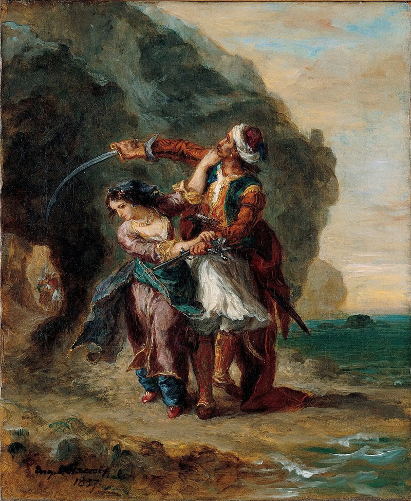 Selim ve Züleyha - Eugène Delacroix
