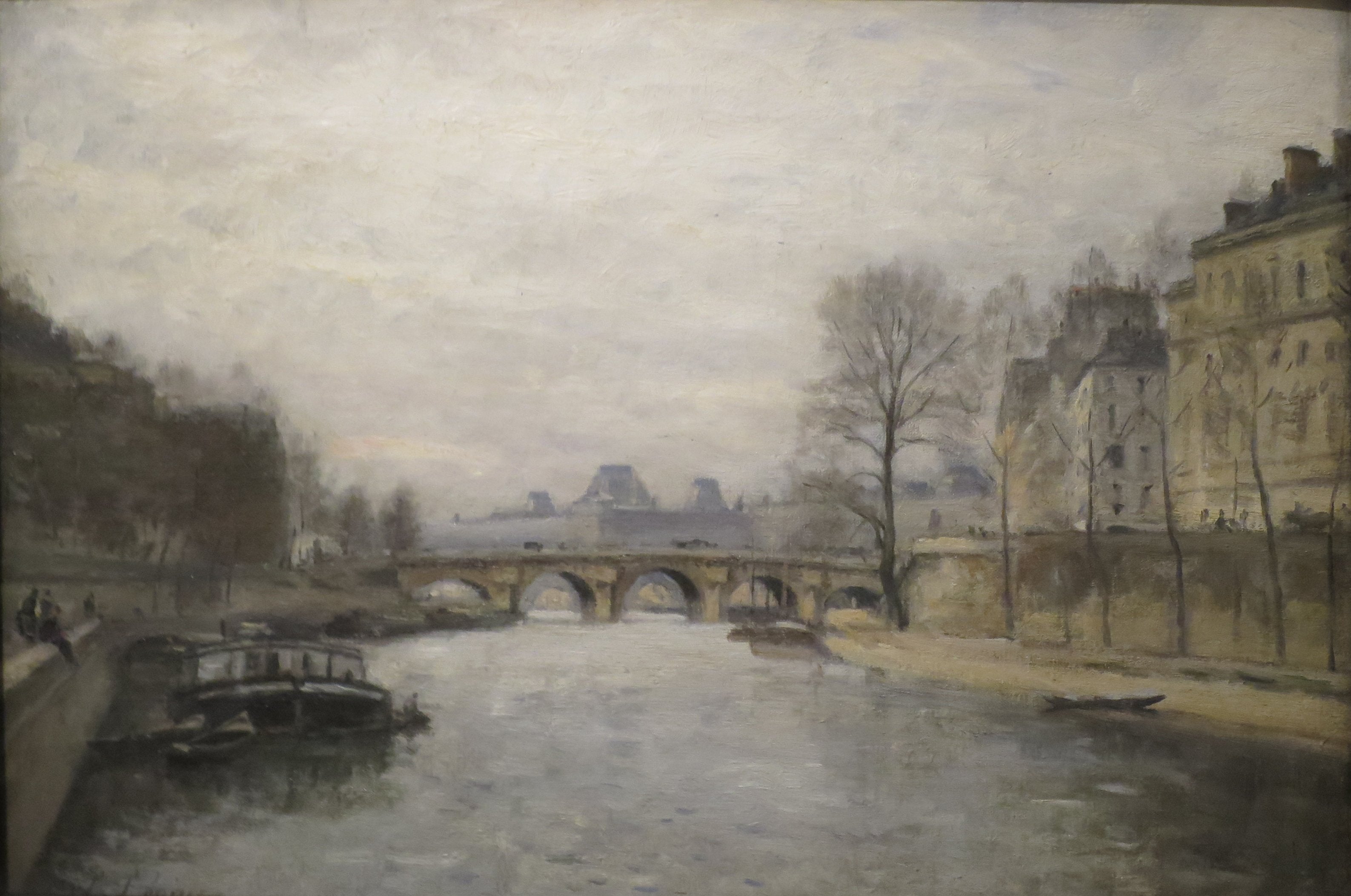 Le petit bras de la Seine au Pont Neuf - Stanislas Lépine