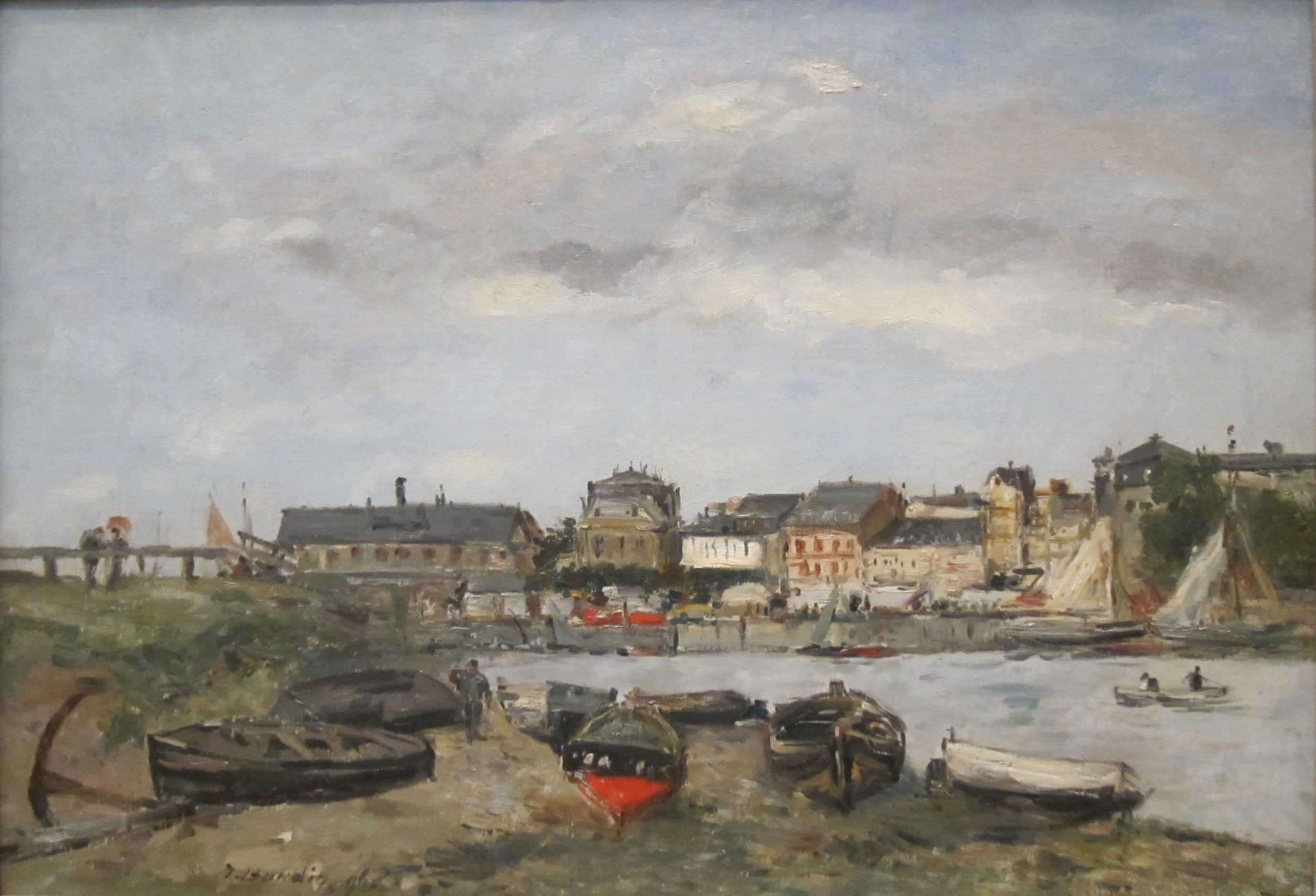 Reproduction du tableau « Trouville - Eugène Boudin » par Alpha Reproduction en peinture à l’huile