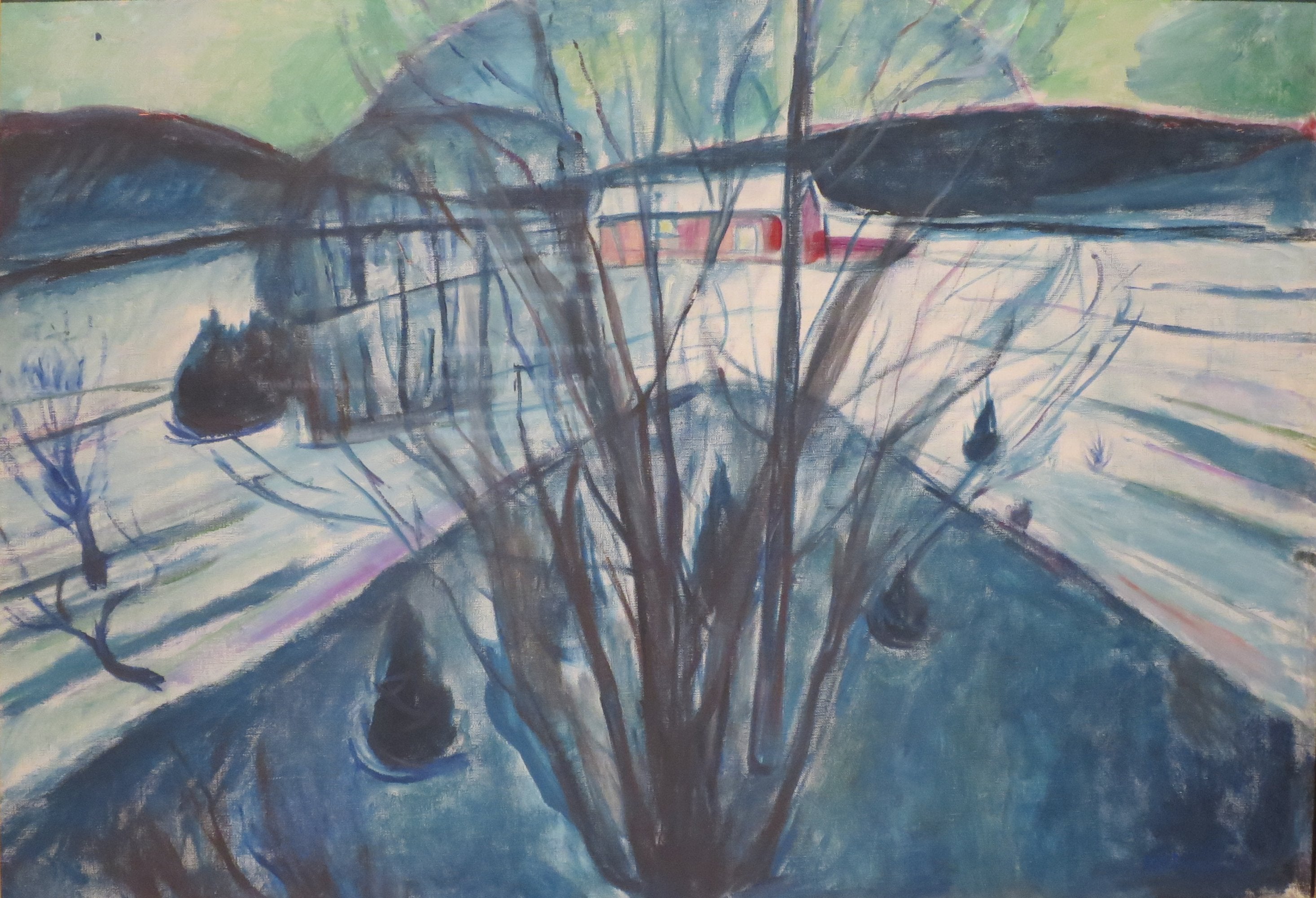 Reproduction du tableau « Nuit d'hiver - Edvard Munch » par Alpha Reproduction en peinture à l’huile