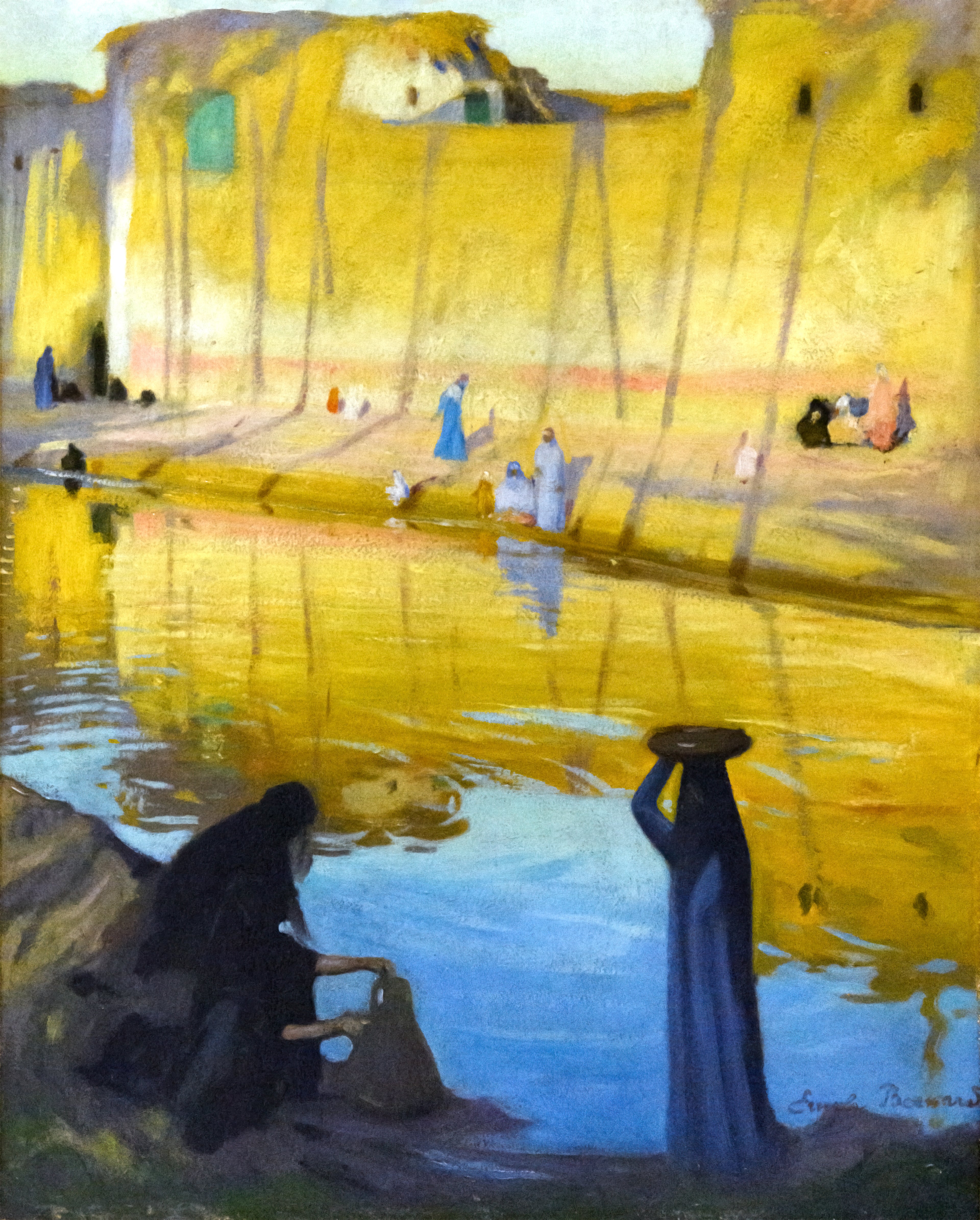 Bords du Nil à Marg, effet du soir - Émile Bernard