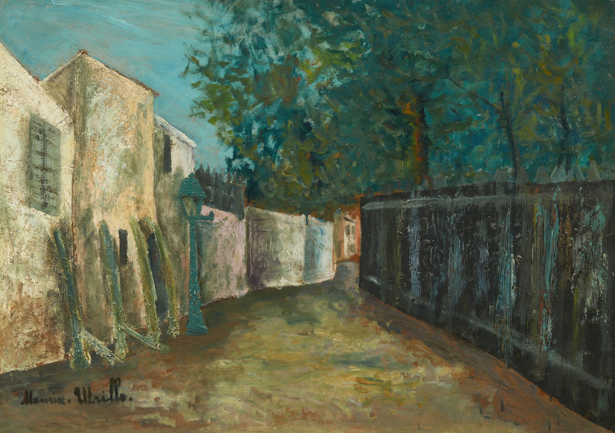 Rue Saint-Vincent, Montmartre - Maurice Utrillo