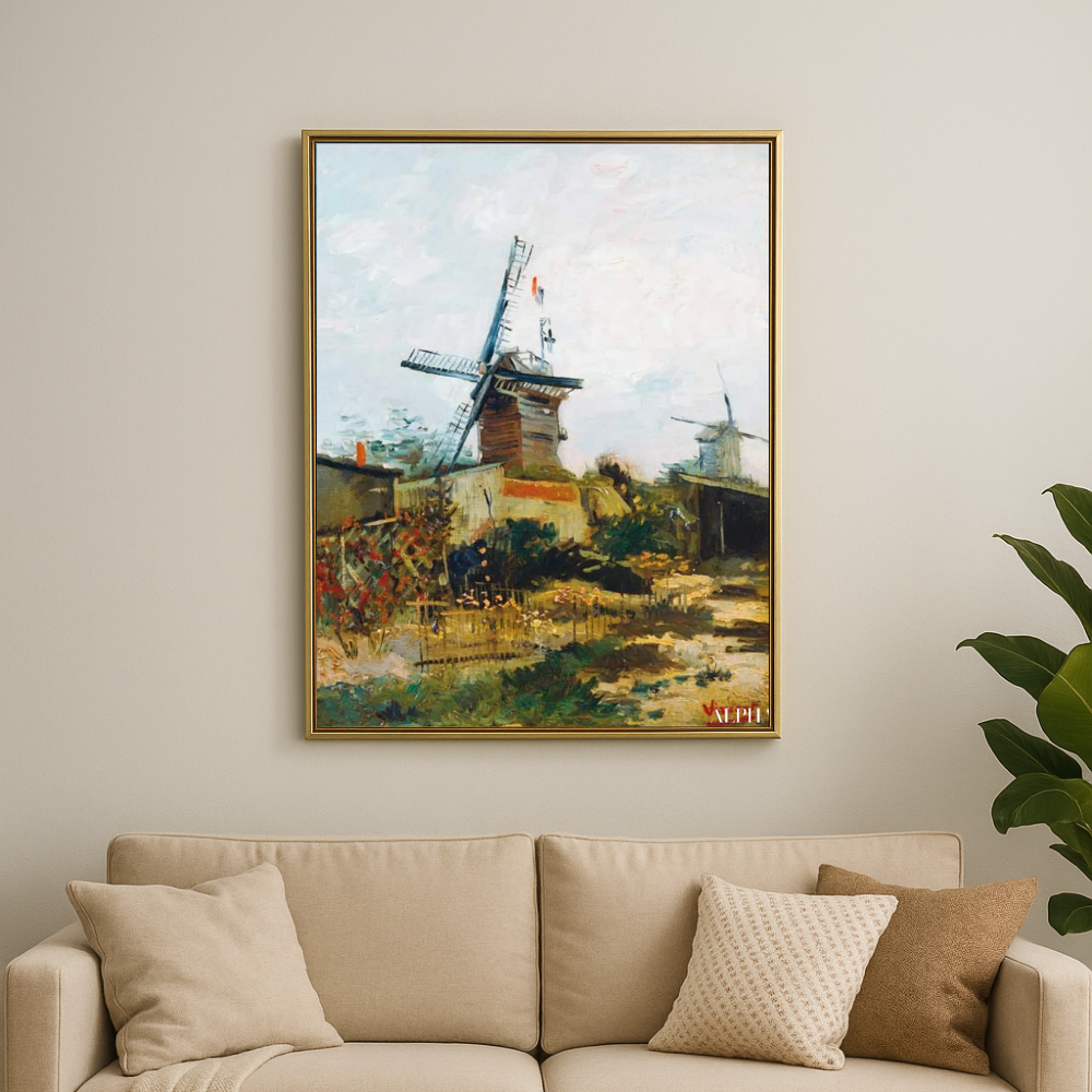 🌬️ Montmartre'deki Eski Değirmen – Vincent van Gogh (1886)