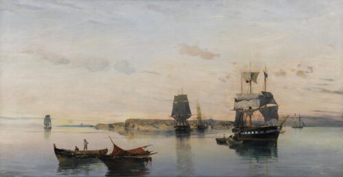 Navires à l’ancre - Konstantinos Volanakis