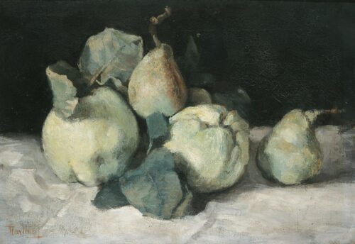 Nature morte aux coings, Périclès Pantazis, ca 1880, Oil on canvas
