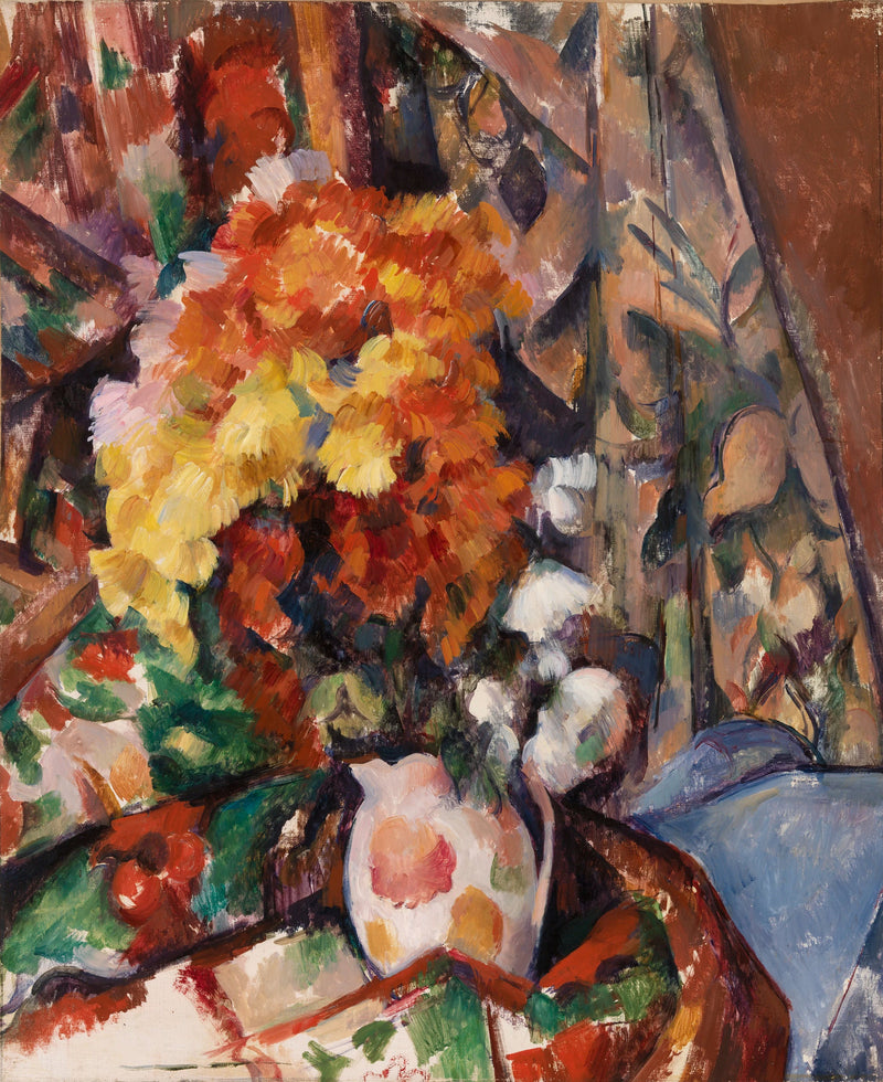 Çiçekli Vazo - Paul Cézanne