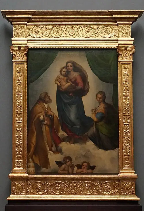 La Madone Sixtine - Raphaël Sanzio - Réproduction huile sur toile