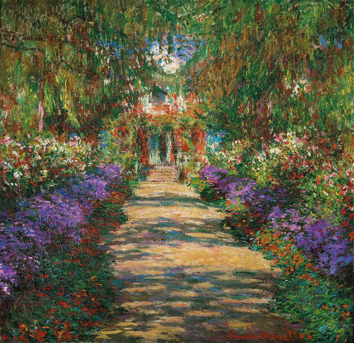 🎨 Giverny Caddesi – Claude Monet, yaklaşık 1902