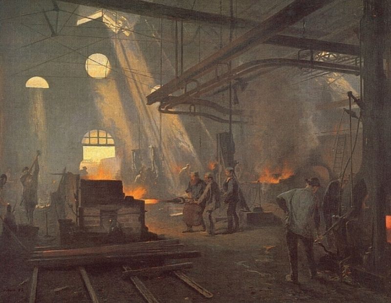 Une forge - Fernand Cormon
