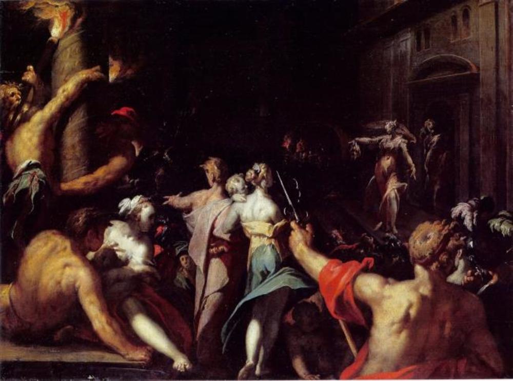 Judith présente la tête d'Holopherne - Abraham Bloemaert