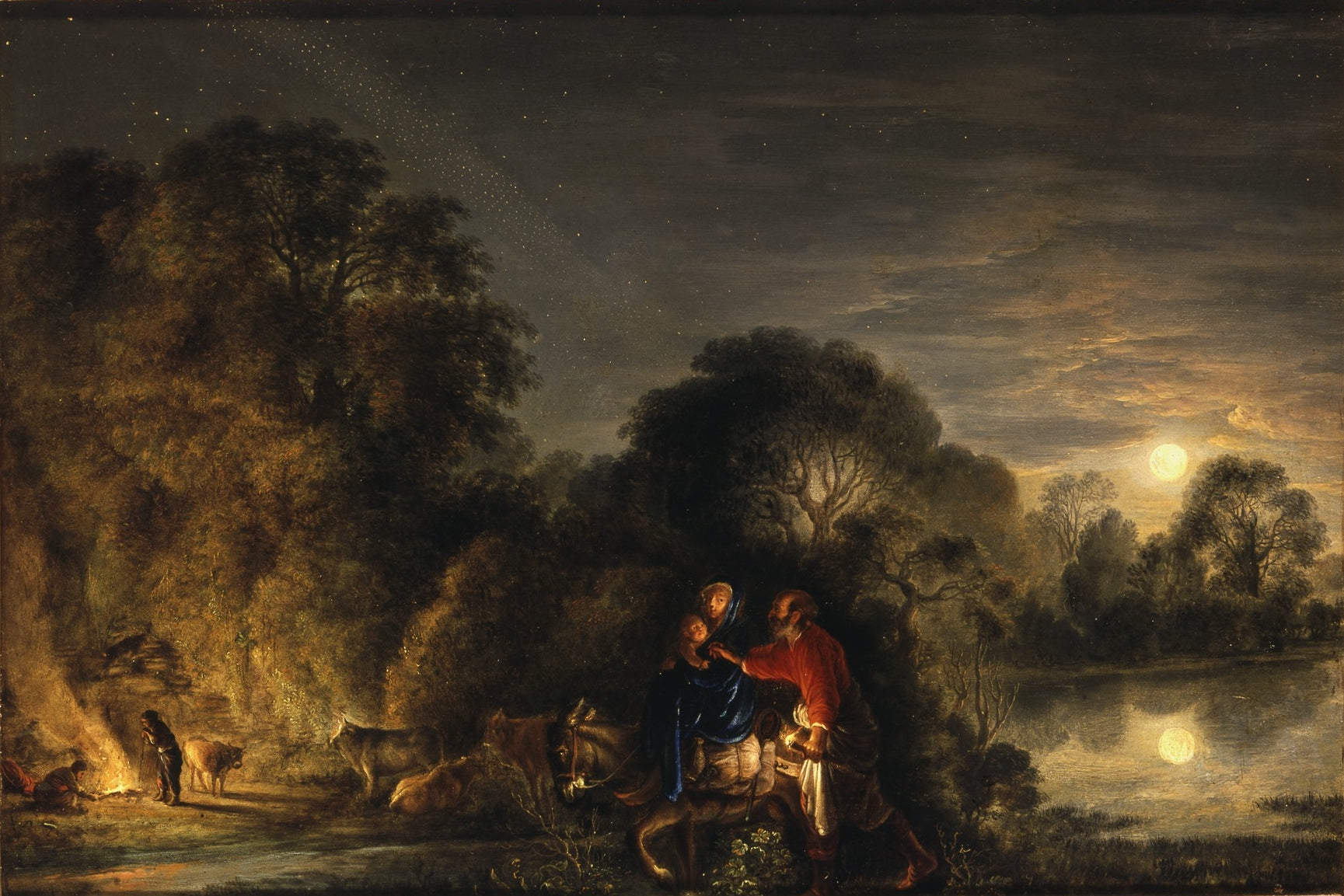 Le Repos pendant la fuite en Égypte - Adam Elsheimer