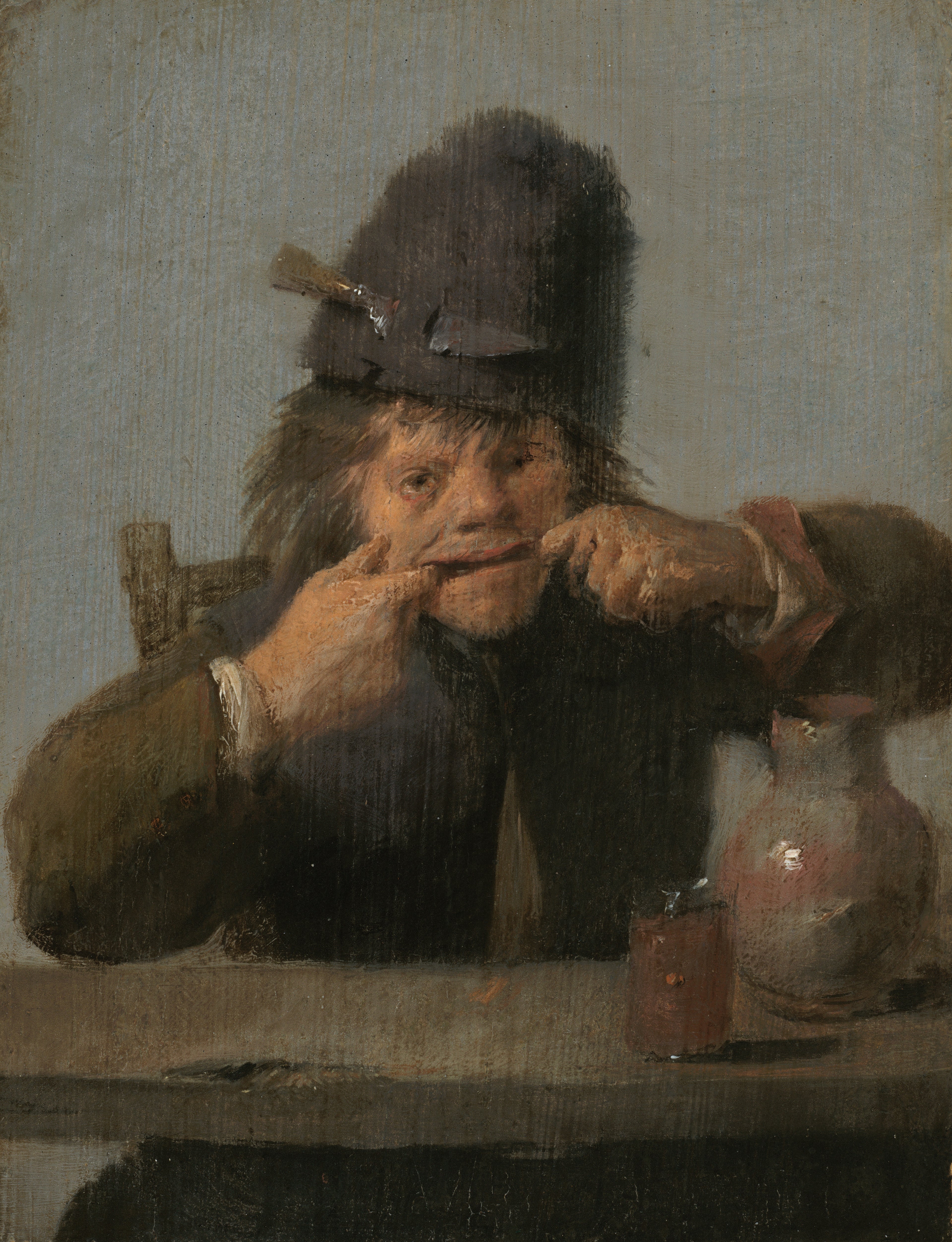 Jeunesse faisant un visage - Adriaen Brouwer