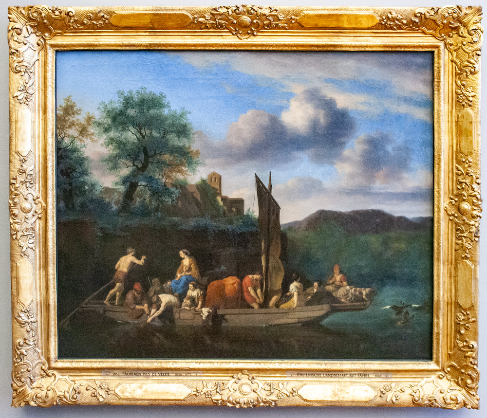 Italienische Landschaft mit Fähre - Adriaen van de Velde