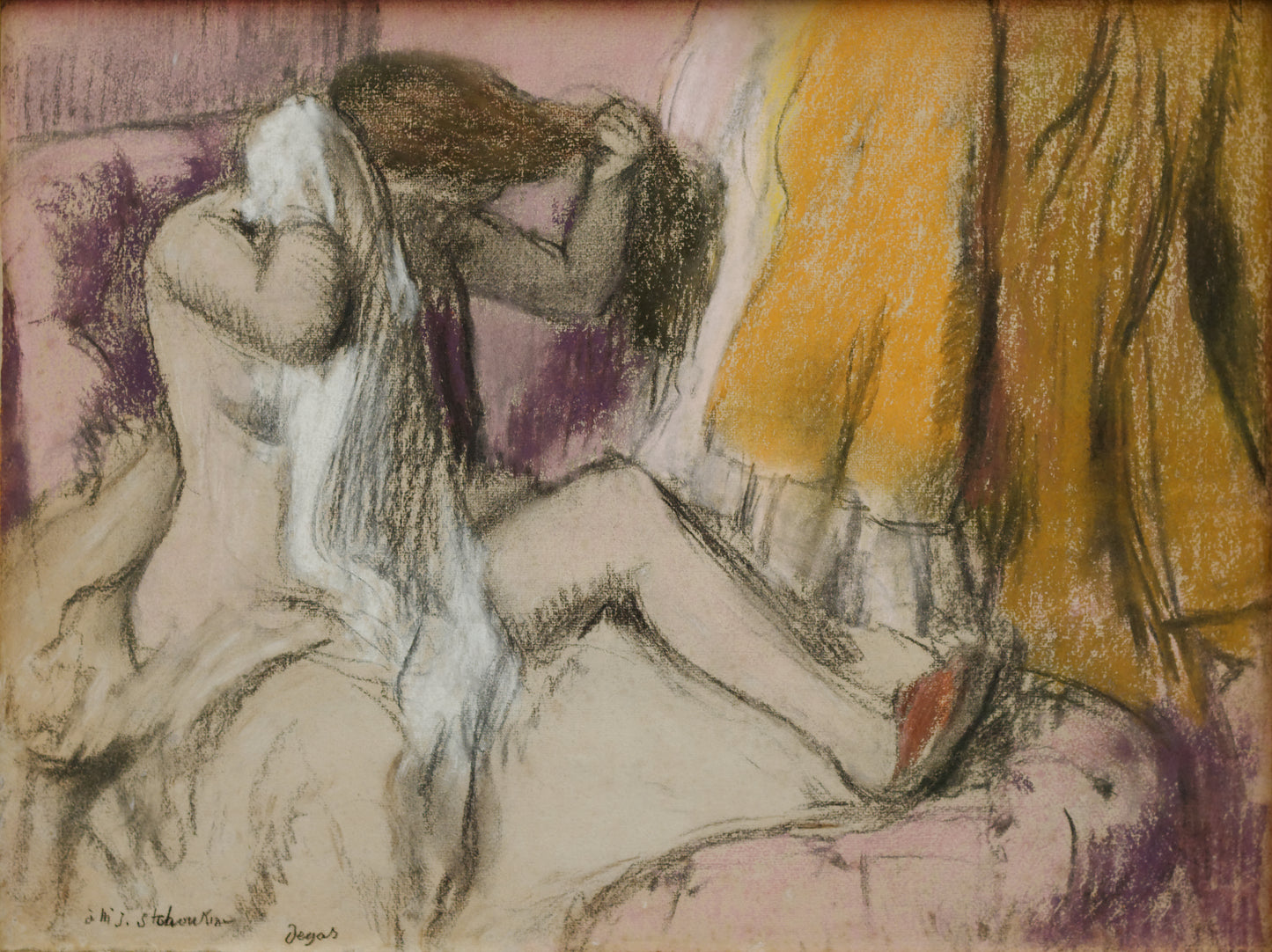 Reproduction du tableau « Après le bain - Edgar Degas » par Alpha Reproduction en peinture à l’huile