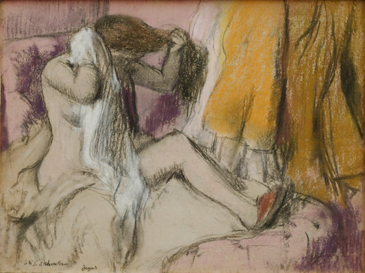 Reproduction du tableau « Après le bain - Edgar Degas » par Alpha Reproduction en peinture à l’huile