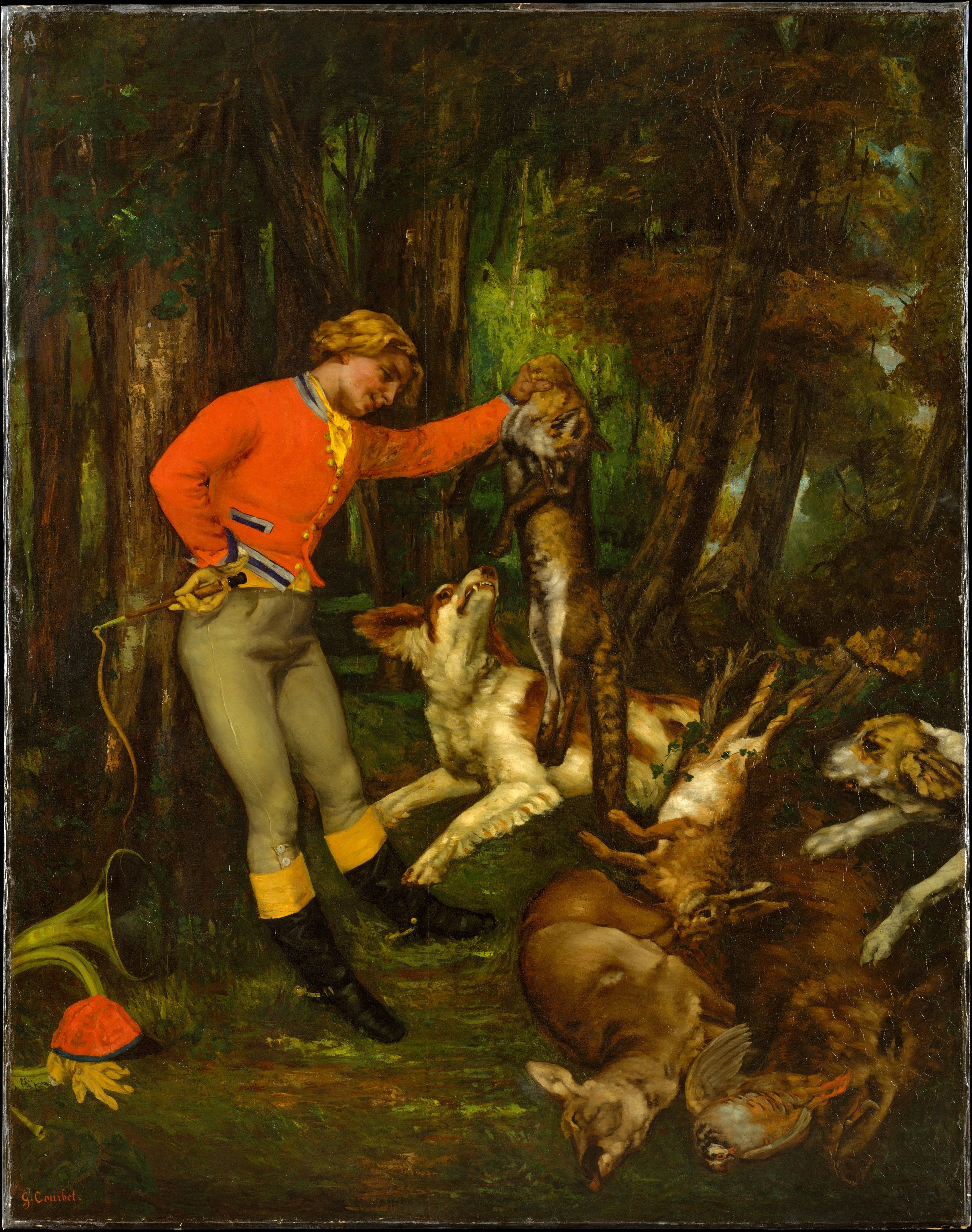Après la chasse - Gustave Courbet