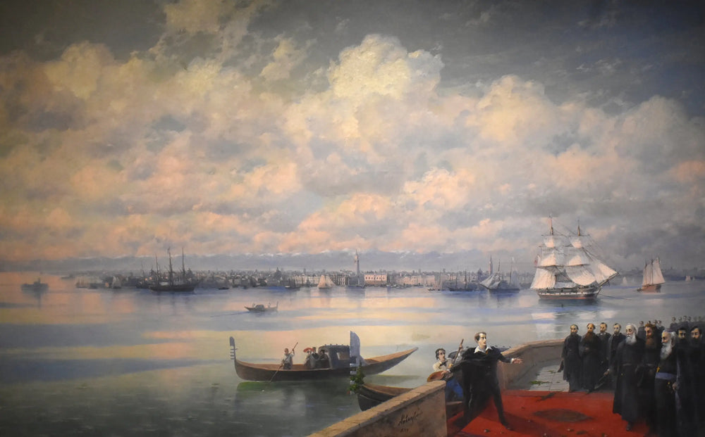 La visite de Byron aux Mekhitaristes de l’île de Surb Ghazar - Ivan Aïvazovski - Alpha Reproduction