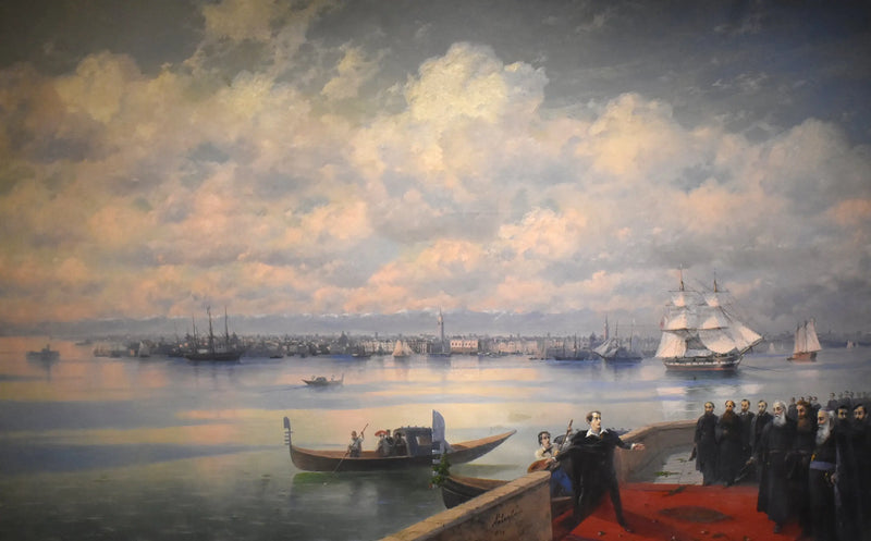 Byron'un Surb Ghazar Adası'ndaki Mekhitaristler Ziyareti - Ivan Aïvazovski