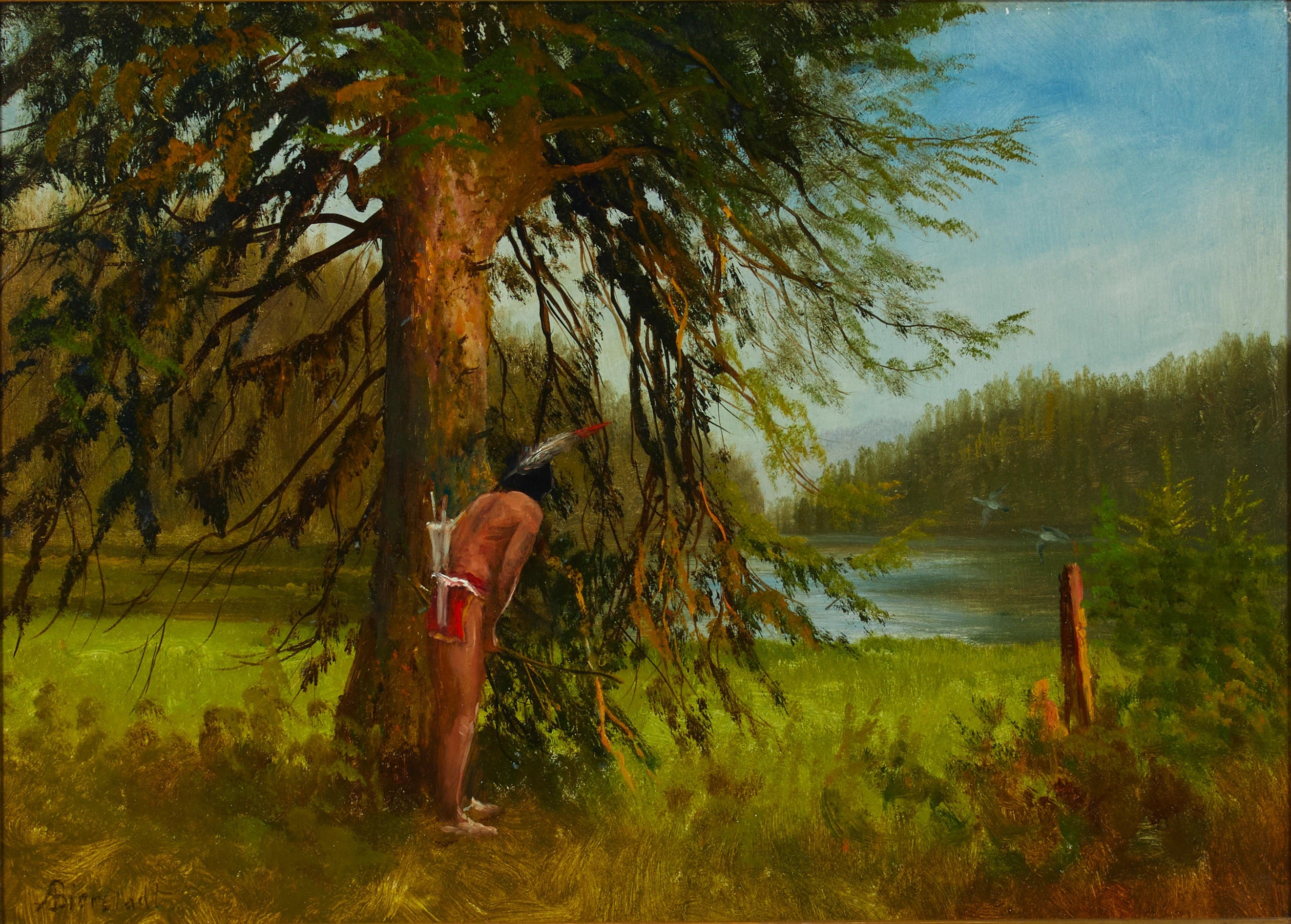 chasseur indien - Albert Bierstadt