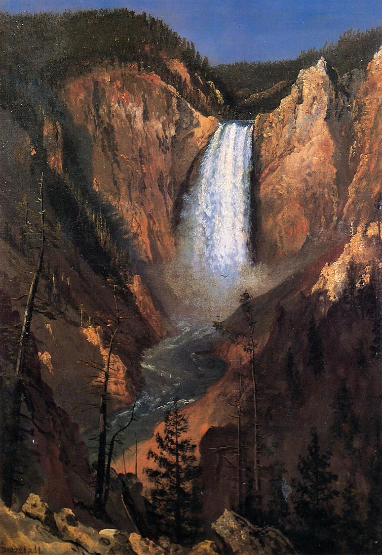 Chutes de Yellowstone - Albert Bierstadt