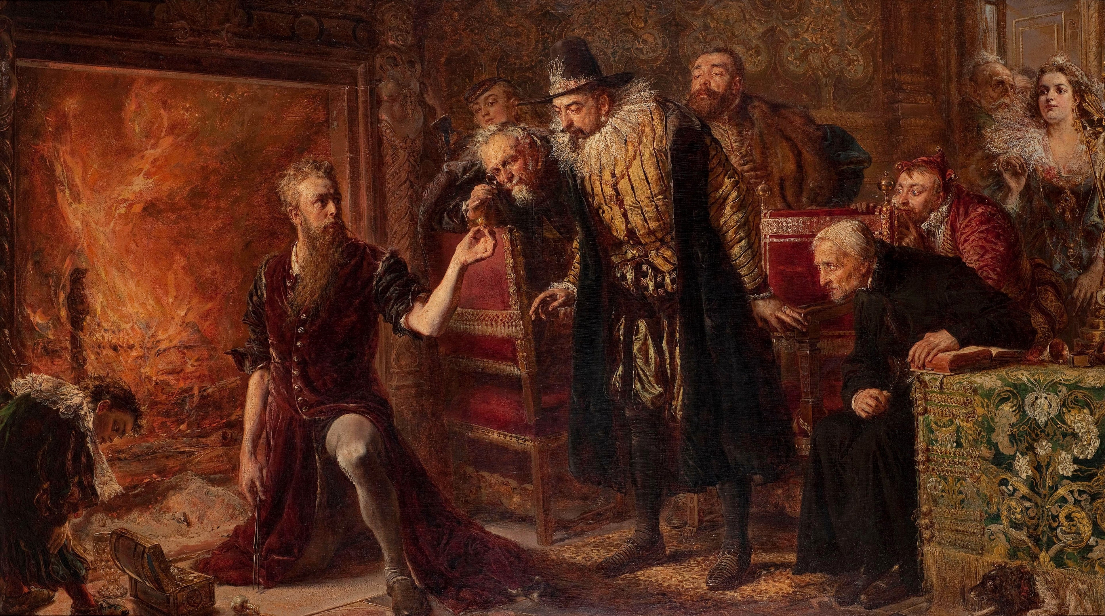 L'alchimiste Sendivogius - Jan Matejko